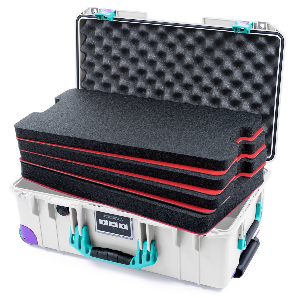 Pelican 1535 Air Retro Remix Case - Paper Cup Splash - DIY Tool Foam Kit / Convoluted Lid Foam