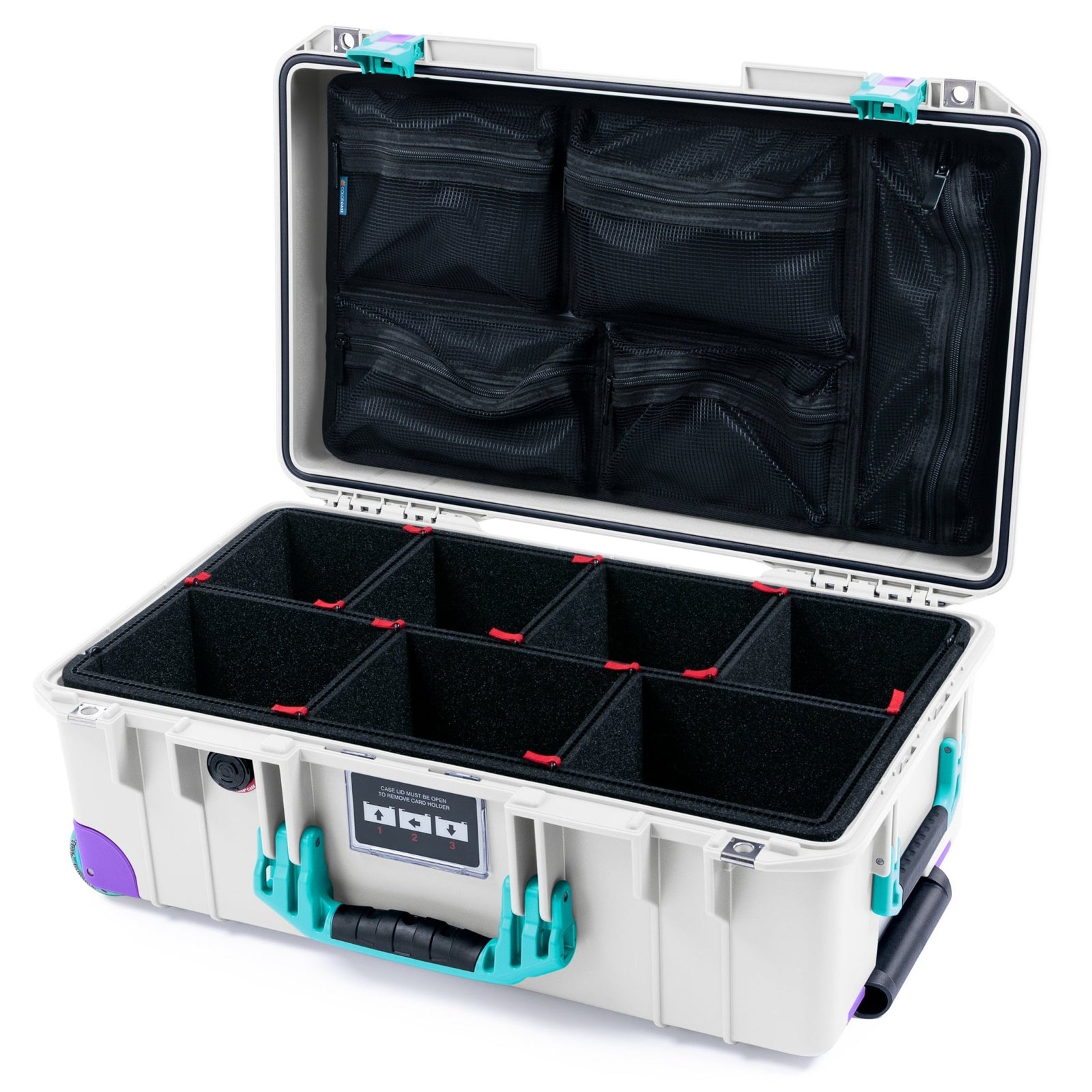 Pelican 1535 Air Retro Remix Case - Paper Cup Splash - TrekPak Divider System / Mesh Lid Organizer