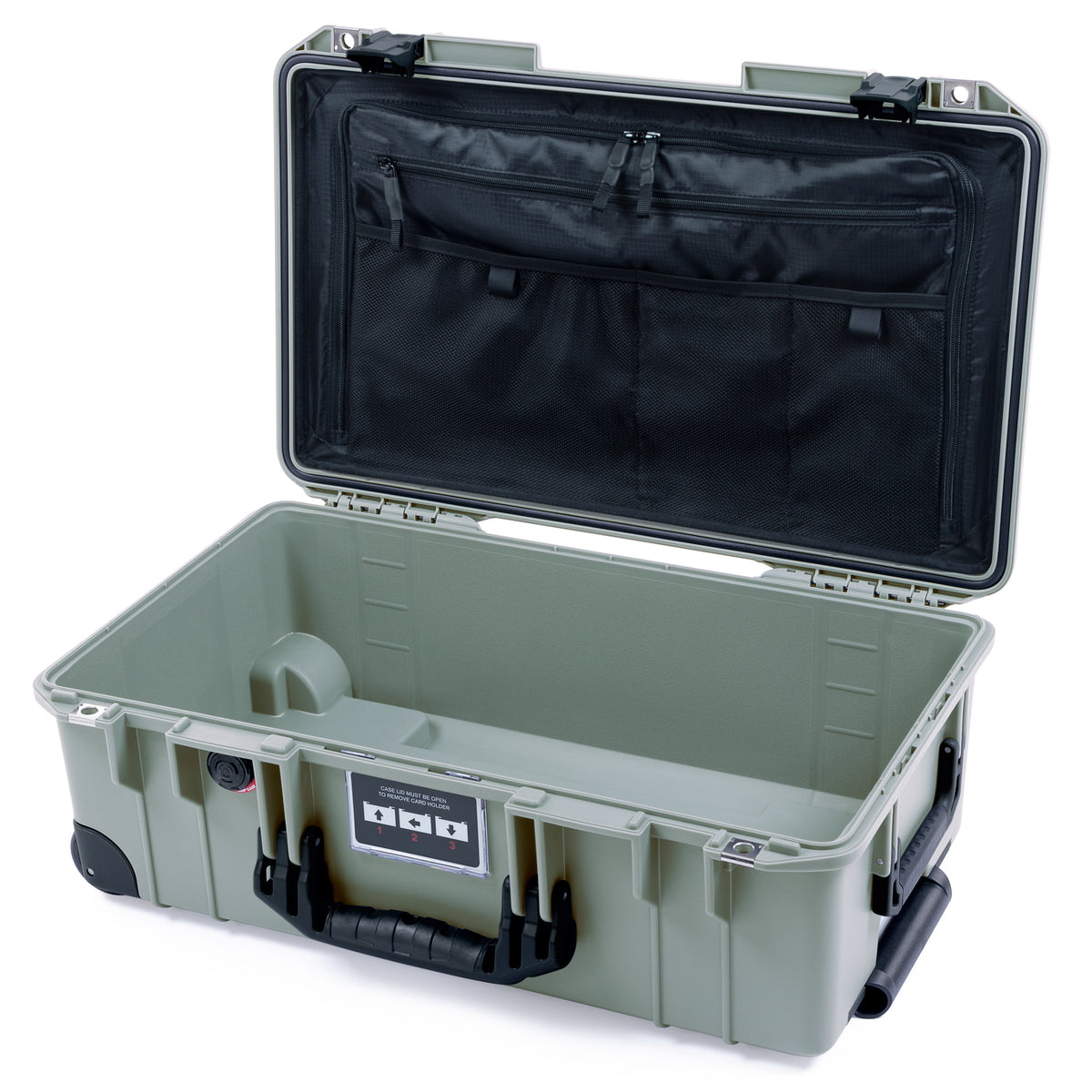 Pelican 1535 Air Carry-on Case - Sage &amp; Black Trolley