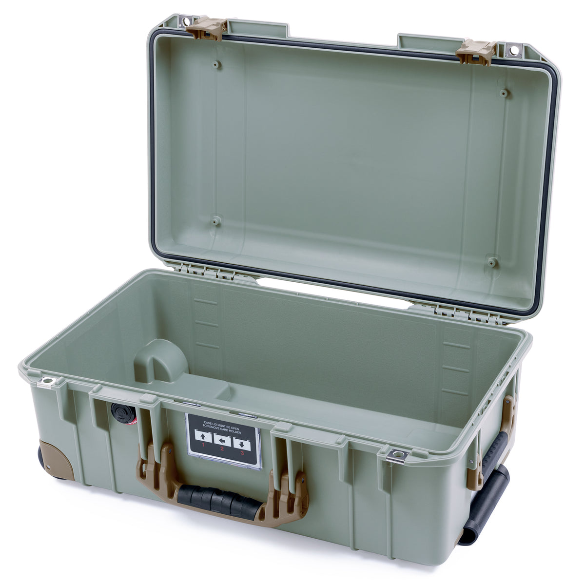 Pelican 1535 Air Carry-on Case - Sage &amp; Dark Desert Dirt Trolley