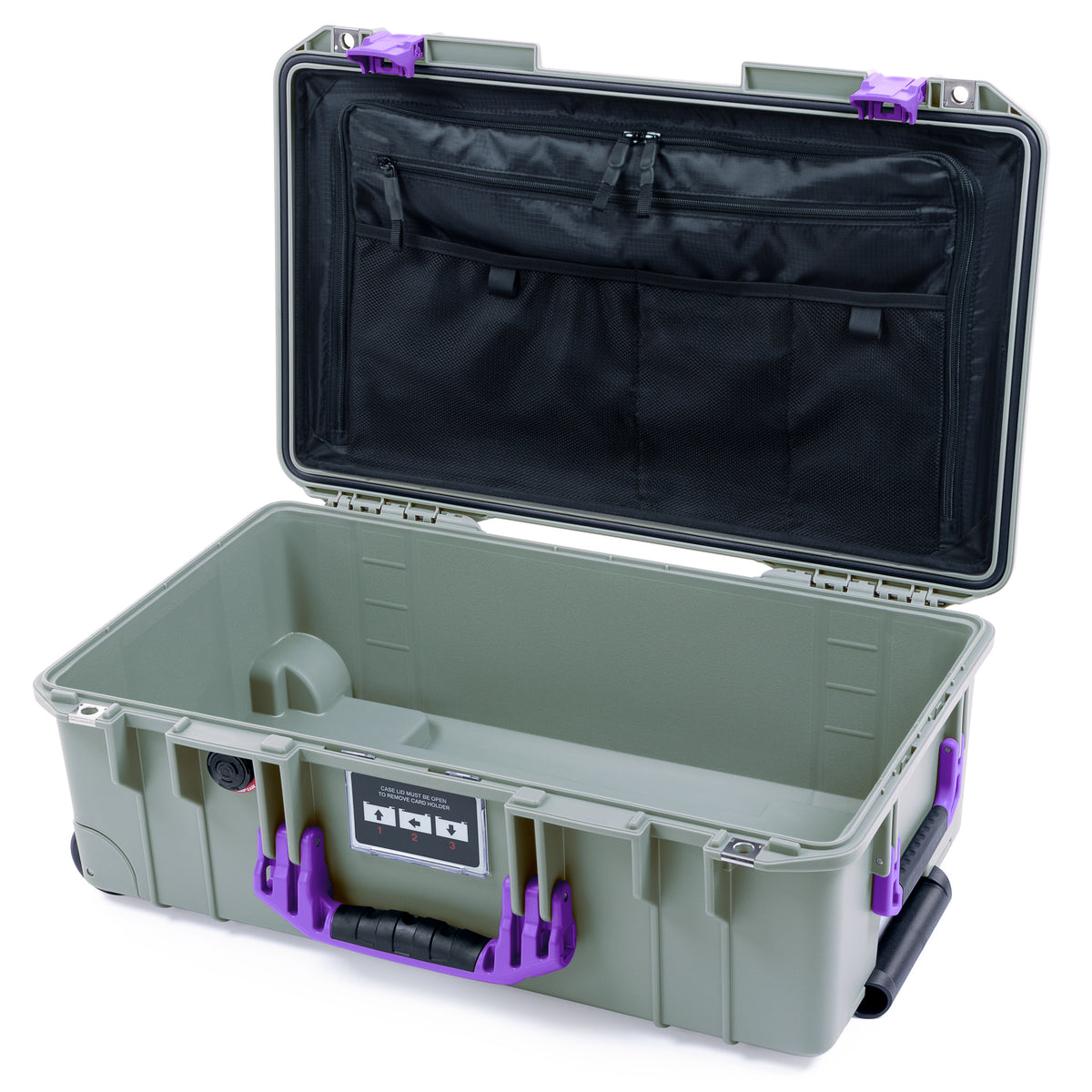 Pelican 1535 Air Carry-on Case - Sage &amp; Purple