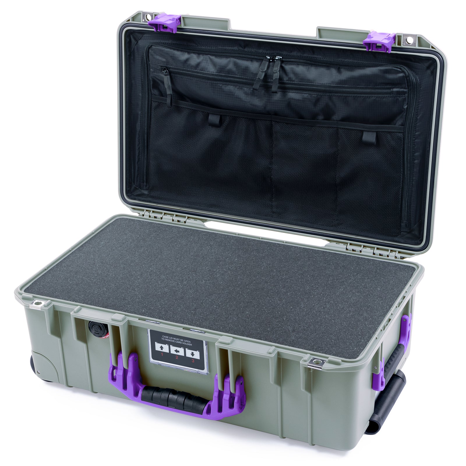 Pelican 1535 Air Carry-on Case - Sage & Purple