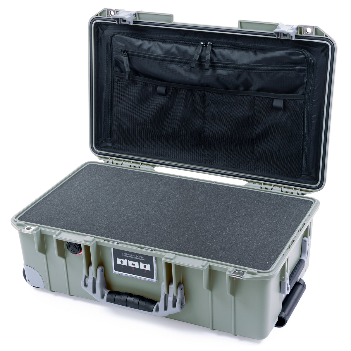 Pelican 1535 Air Carry-on Case - Sage &amp; Silver Trolley