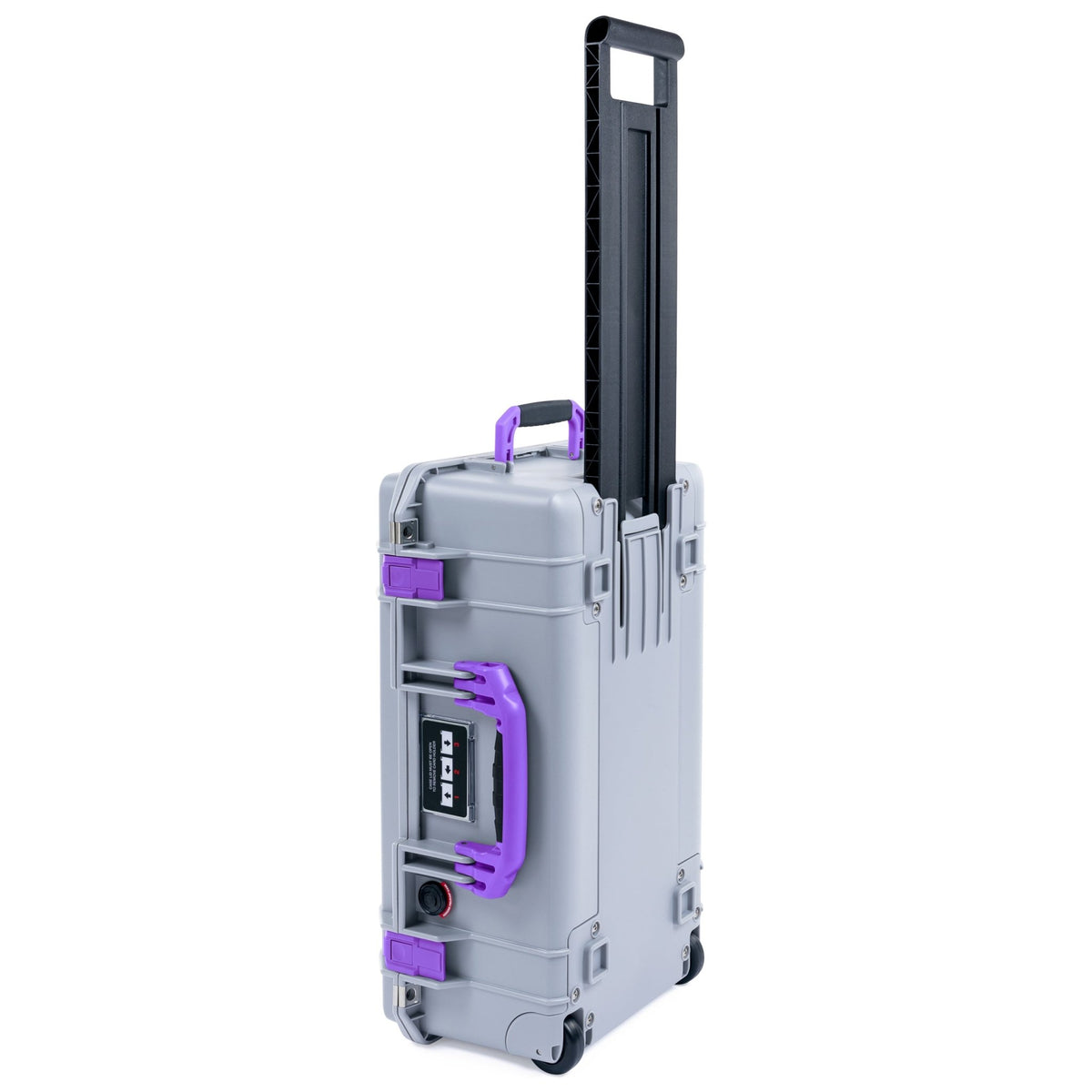 Pelican 1535 Air Carry - on Case - Silver & Purple - Empty