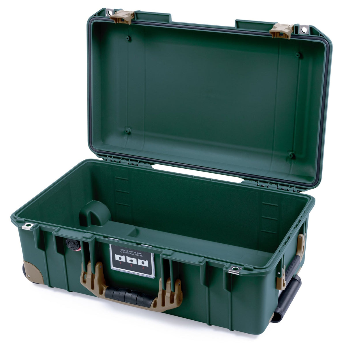 Pelican 1535 Air Carry - on Case - Trekking Green &amp; Dark Desert Dirt Trolley - Empty