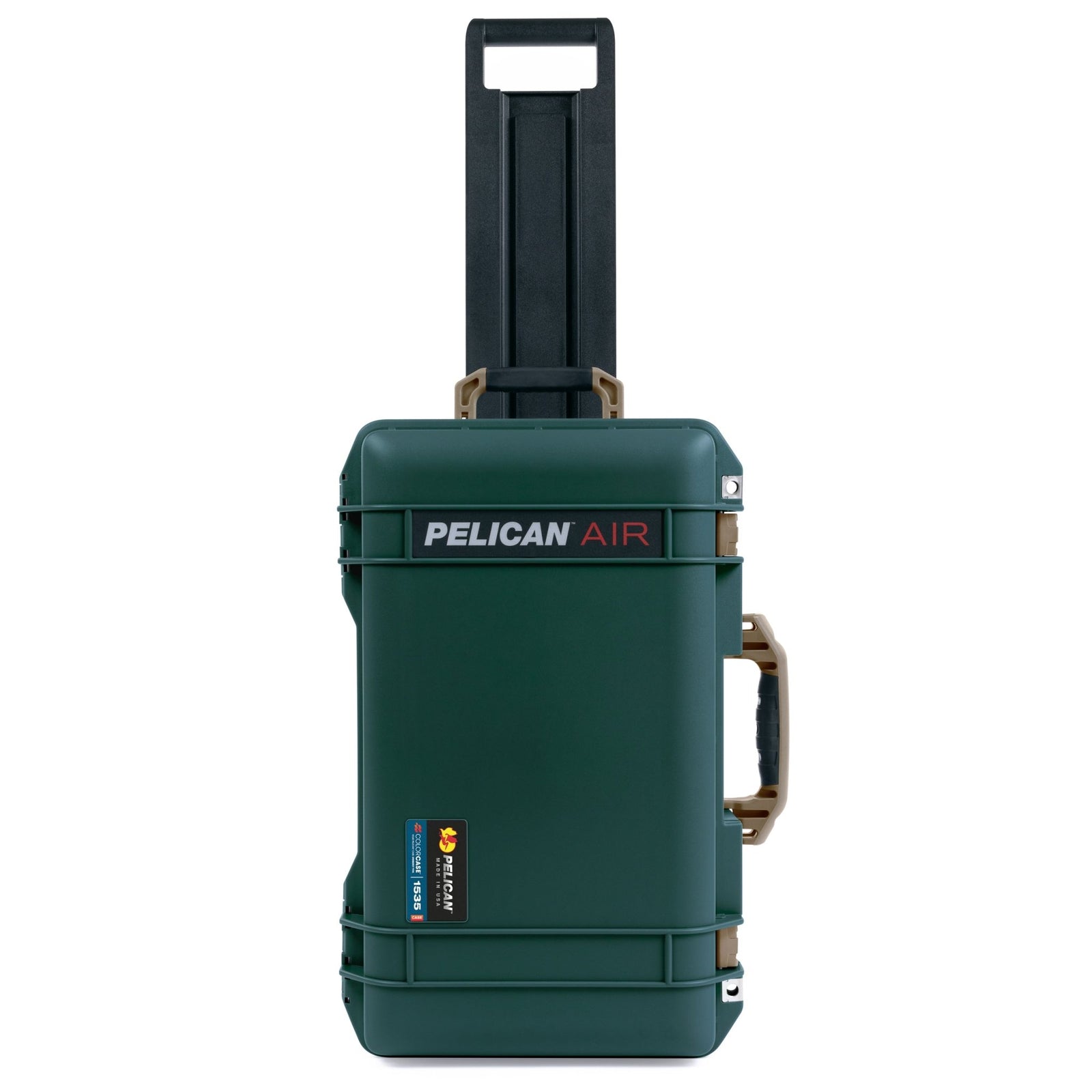 Pelican 1535 Air Carry - on Case - Trekking Green & Dark Desert Dirt - Empty