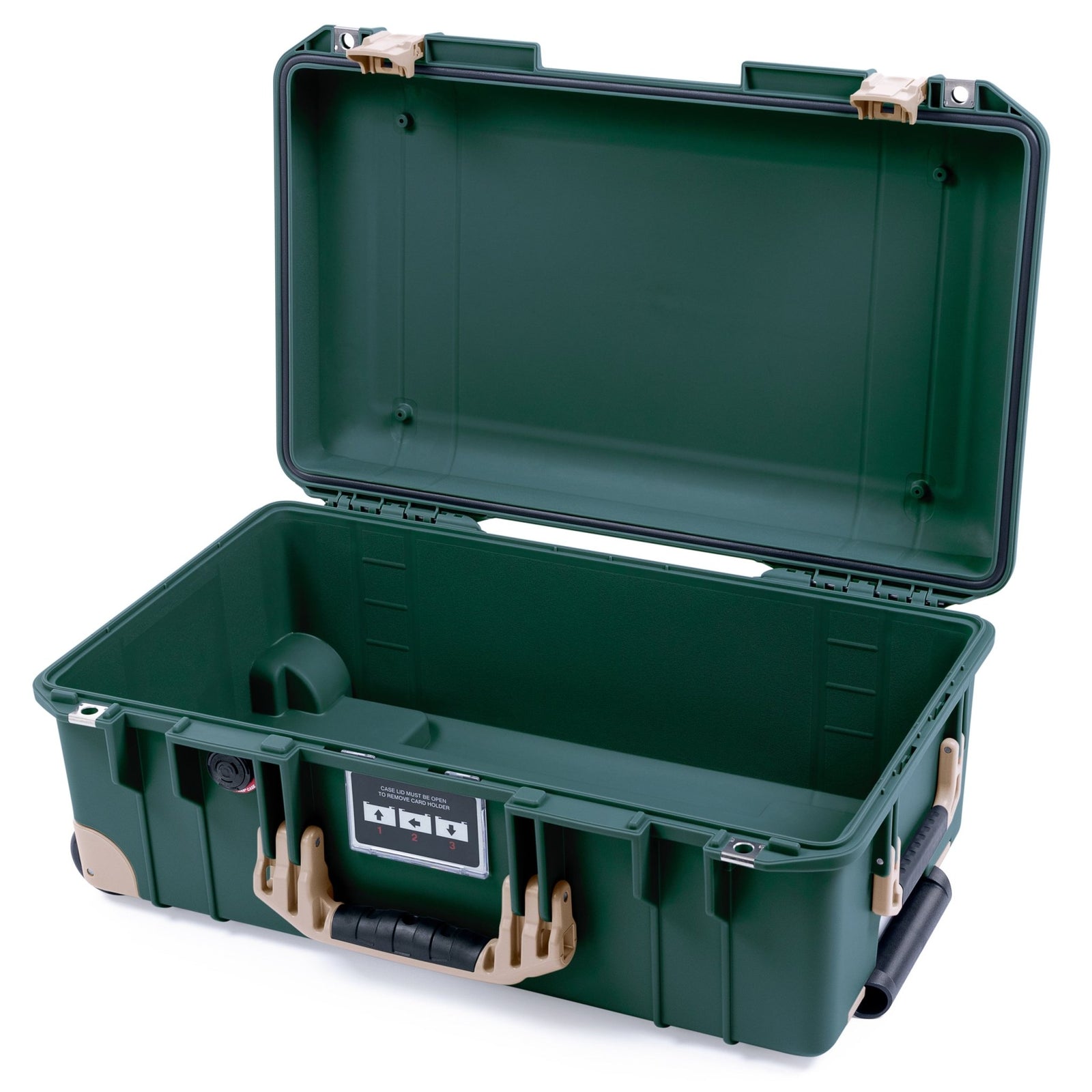 Pelican 1535 Air Carry - on Case - Trekking Green & Desert Tan Trolley - Empty