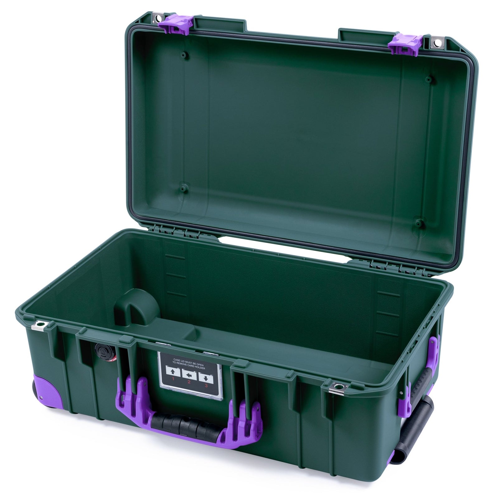 Pelican 1535 Air Carry - on Case - Trekking Green & Purple Trolley - Empty