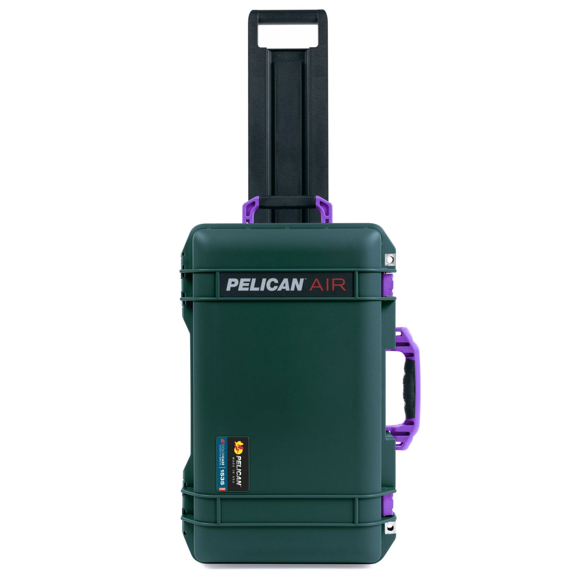 Pelican 1535 Air Carry - on Case - Trekking Green &amp; Purple - Empty
