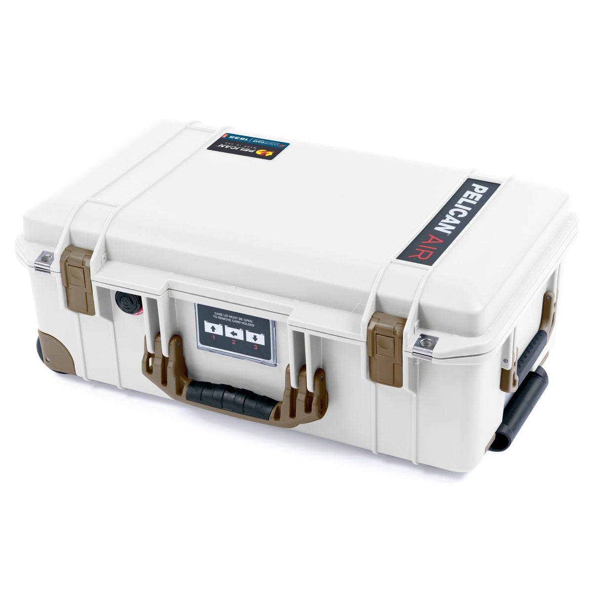 Pelican 1535 Air Carry - on Case - Whiteout &amp; Dark Desert Dirt Trolley - Empty