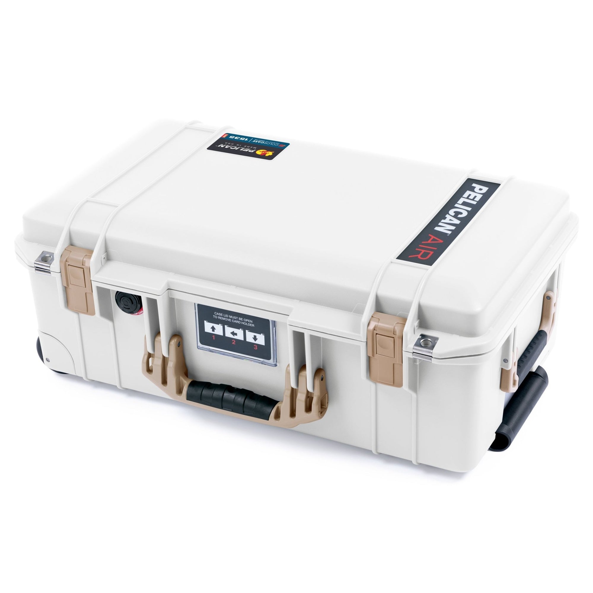 Pelican 1535 Air Carry-on Case - Whiteout & Desert Tan - ColorCase