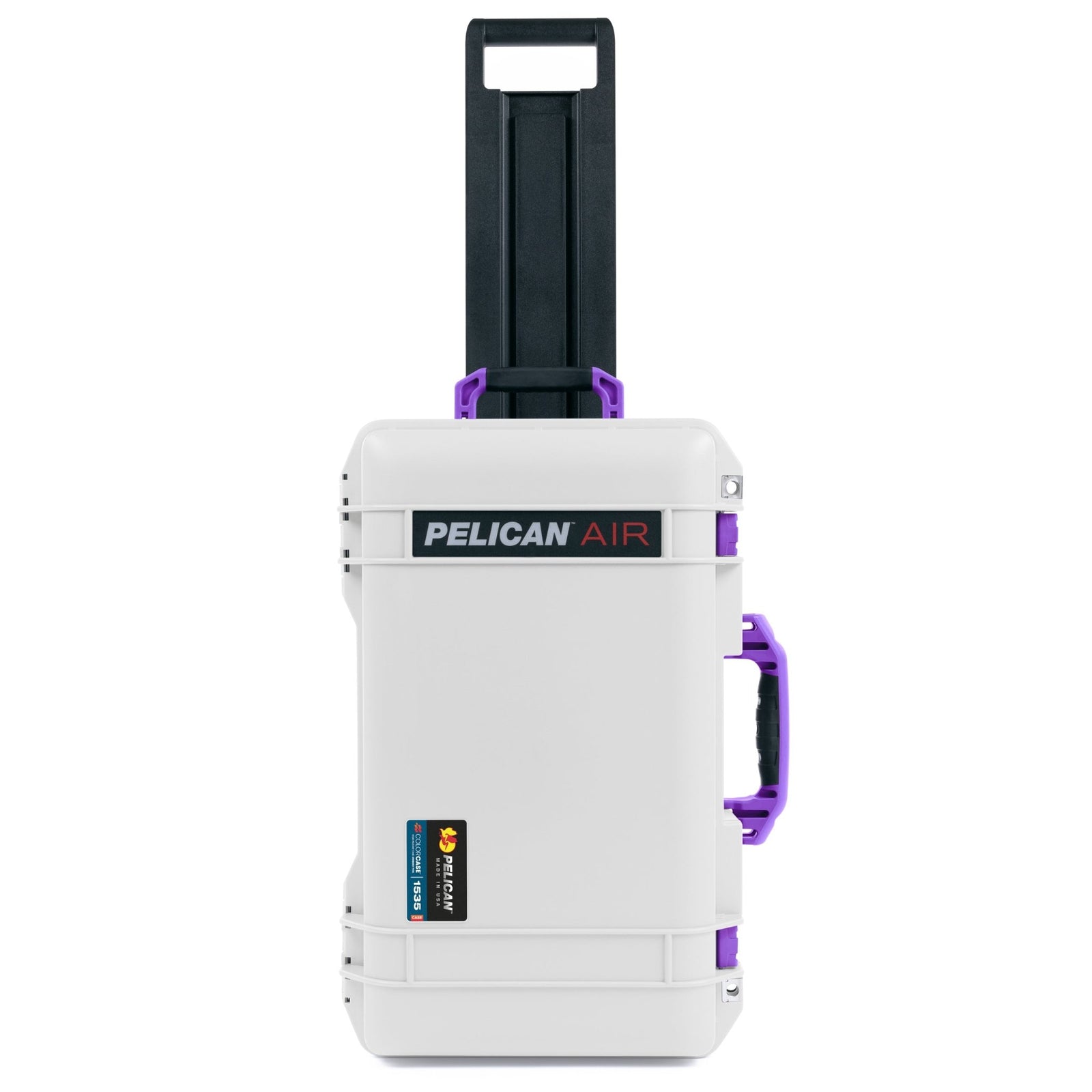 Pelican 1535 Air Carry - on Case - Whiteout & Purple Trolley - Empty