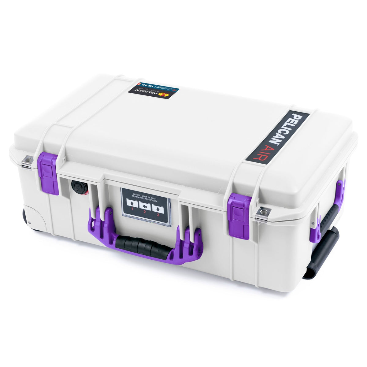 Pelican 1535 Air Carry - on Case - Whiteout &amp; Purple - Empty