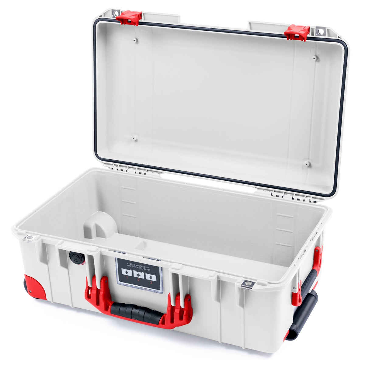 Pelican 1535 Air Carry - on Case - Whiteout & Red Trolley - Empty