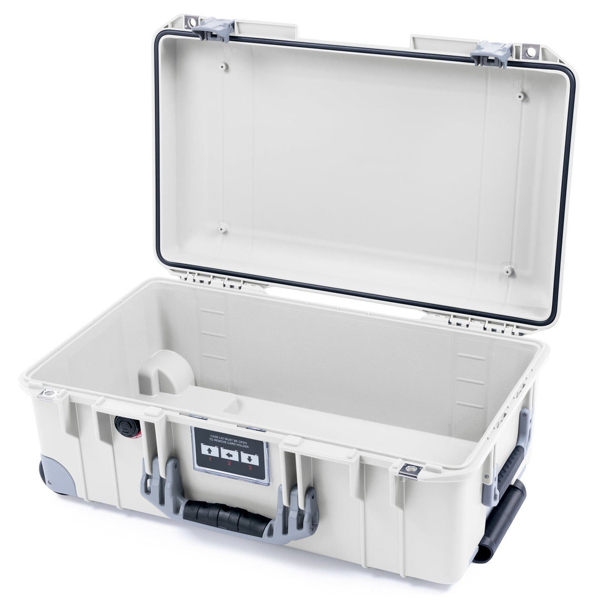 Pelican 1535 Air Carry - on Case - Whiteout & Silver Trolley - Empty