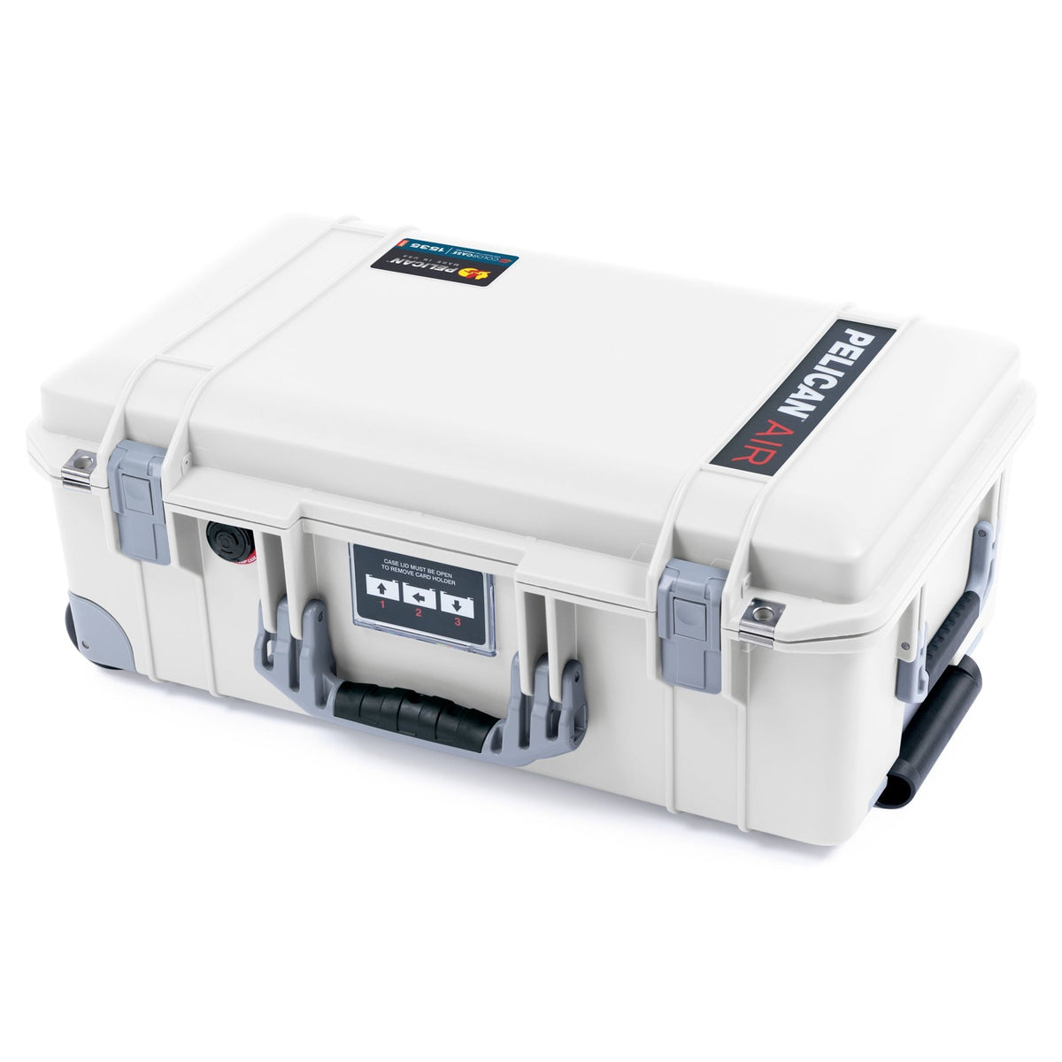 Pelican 1535 Air Carry - on Case - Whiteout &amp; Silver Trolley - Empty