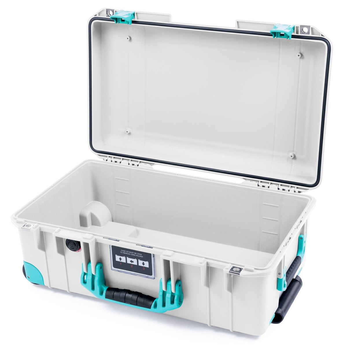 Pelican 1535 Air Carry - on Case - Whiteout & Teal Trolley - Empty