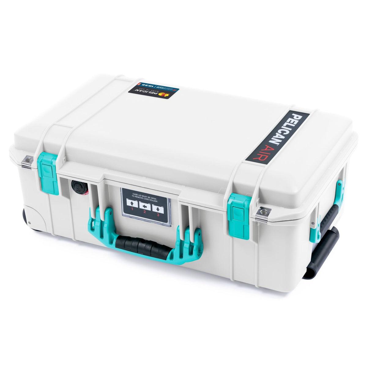 Pelican 1535 Air Carry - on Case - Whiteout &amp; Teal - Empty