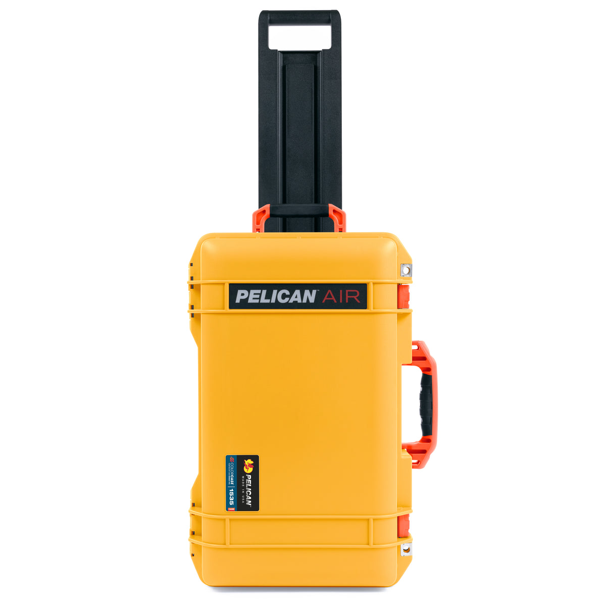 Pelican 1535 Air Carry-on Case - Yellow &amp; Orange Trolley