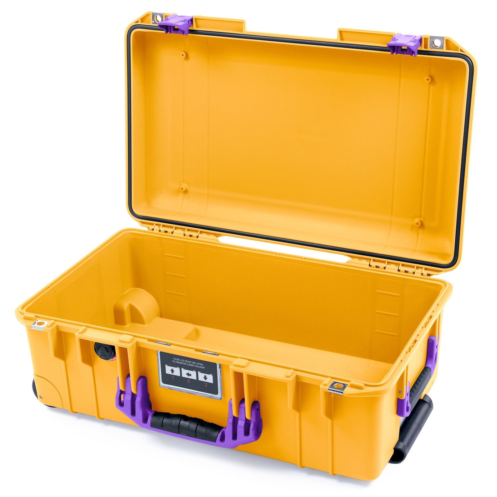 Pelican 1535 Air Carry - on Case - Yellow & Purple - Empty