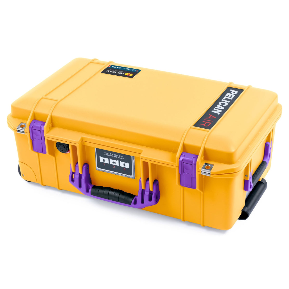 Pelican 1535 Air Carry - on Case - Yellow &amp; Purple - Empty