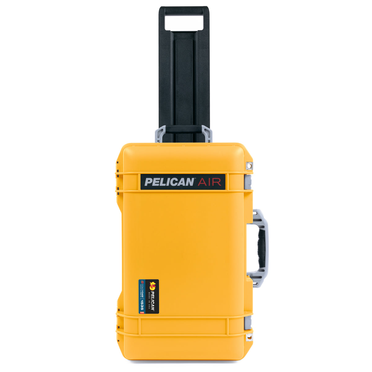 Pelican 1535 Air Carry-on Case - Yellow &amp; Silver Trolley