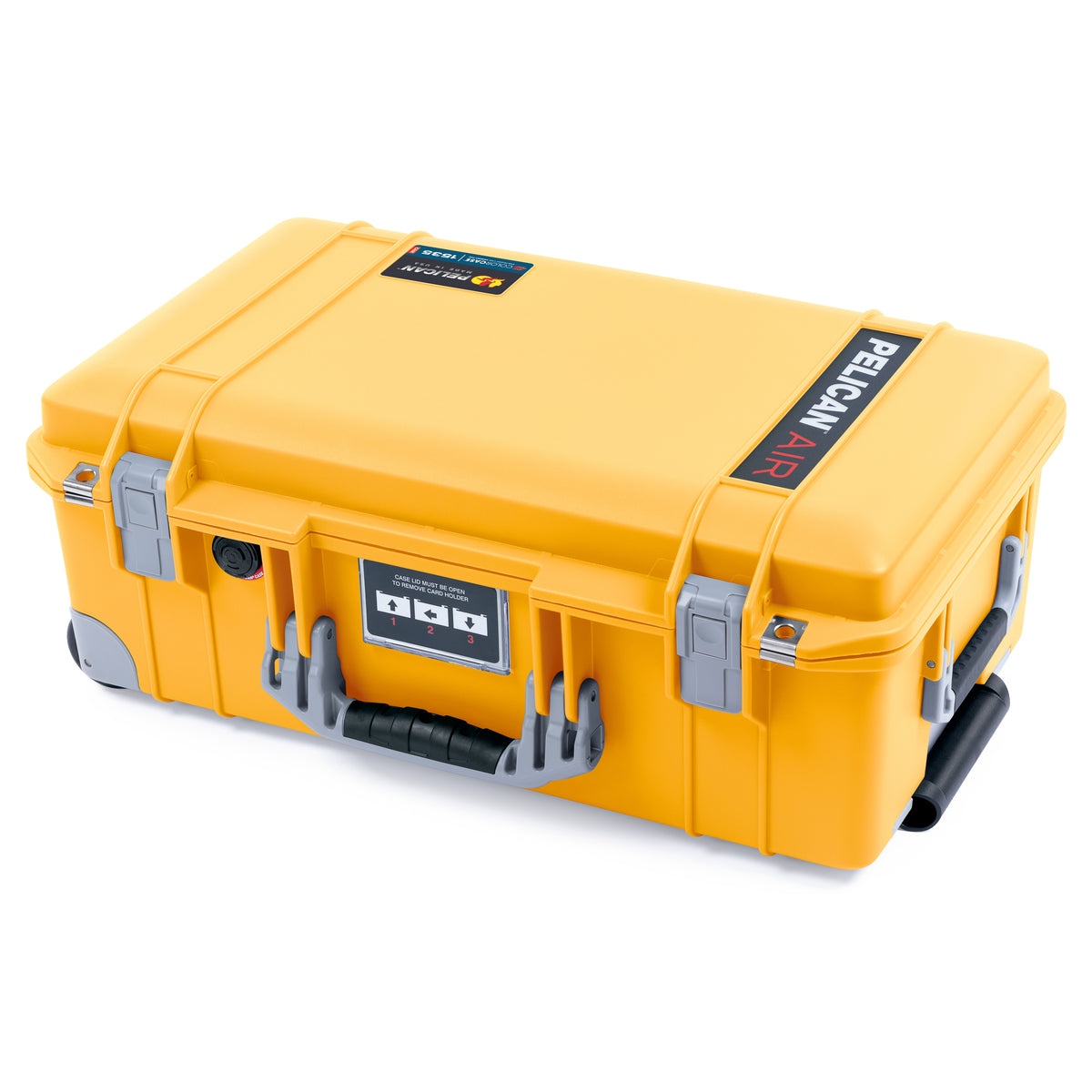 Pelican 1535 Air Carry-on Case - Yellow &amp; Silver Trolley