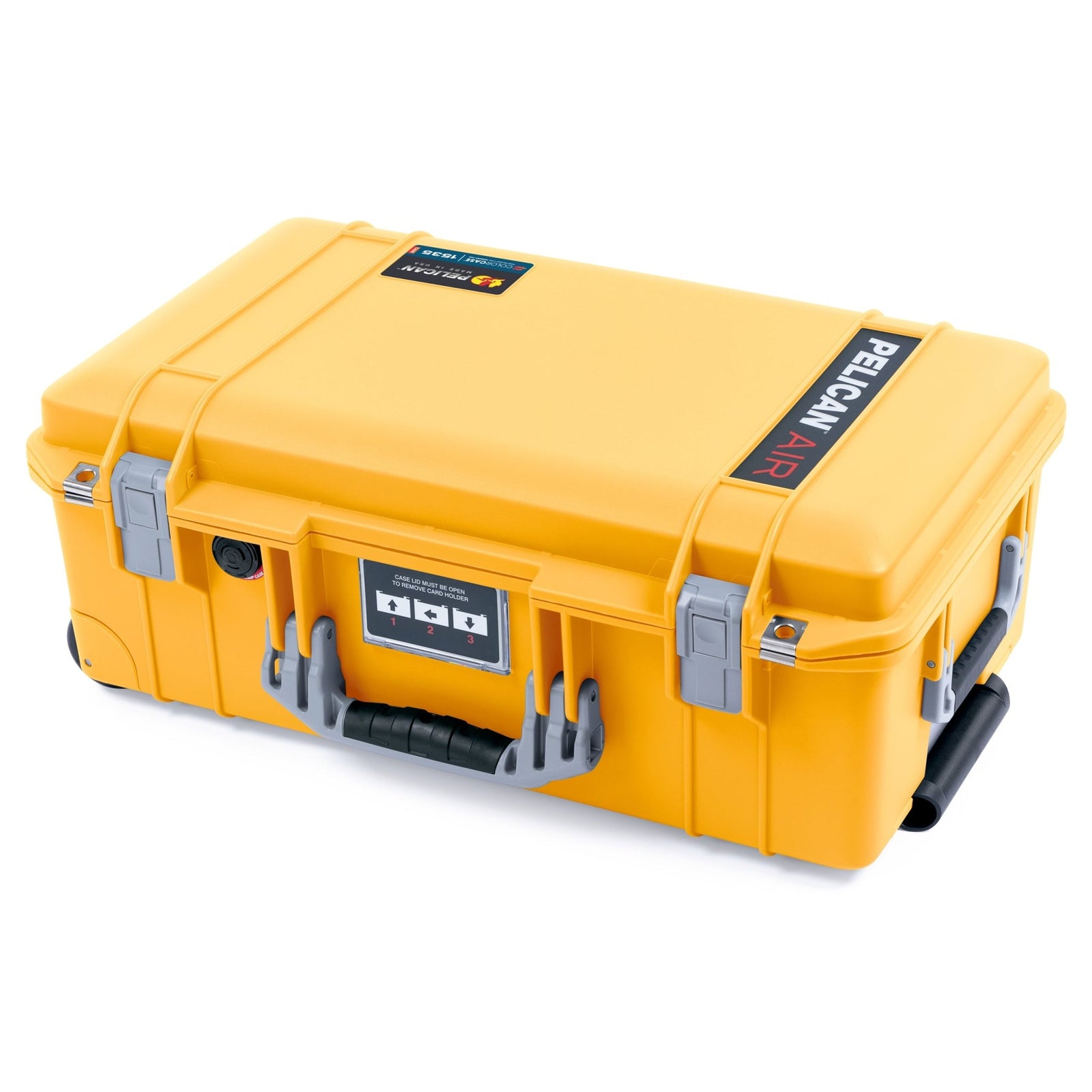 Pelican 1535 Air Carry-on Case - Yellow & Silver