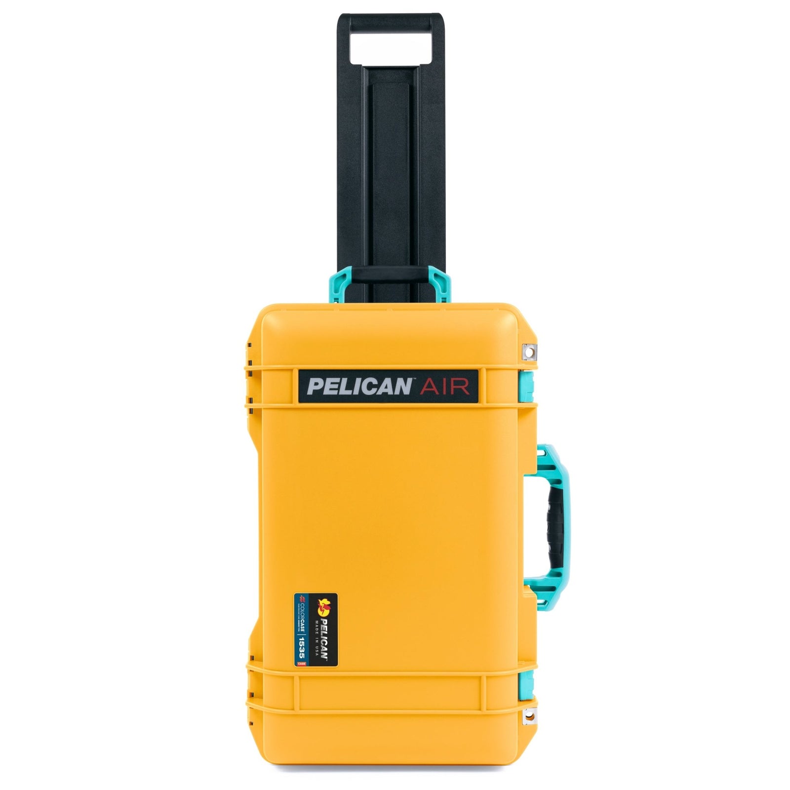 Pelican 1535 Air Carry - on Case - Yellow & Teal Trolley - Empty
