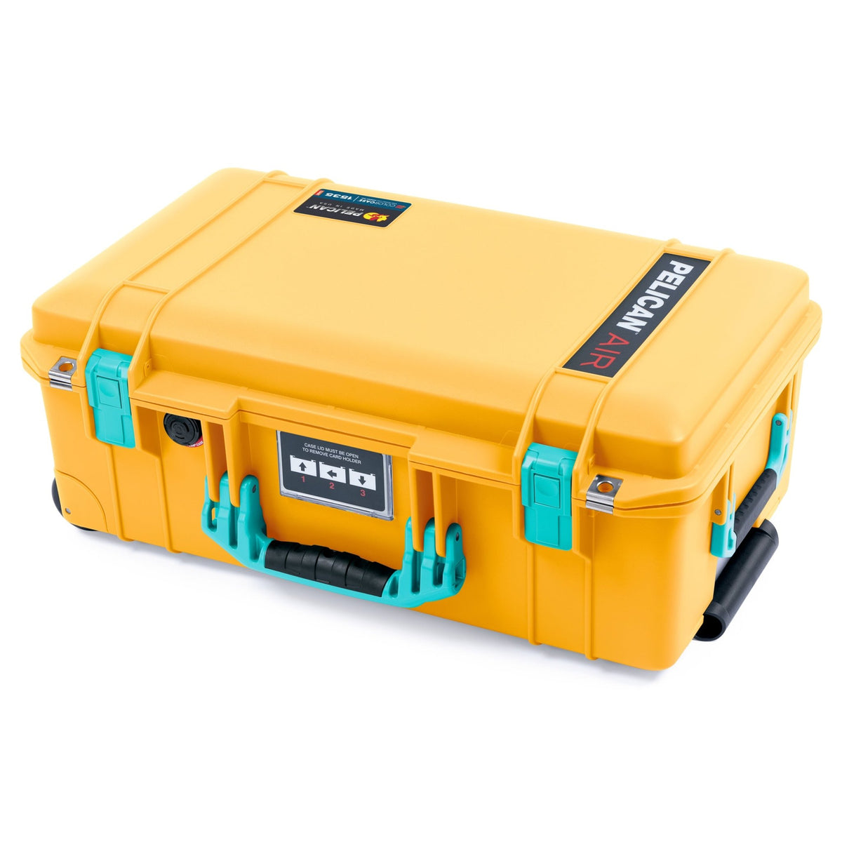 Pelican 1535 Air Carry-on Case - Yellow &amp; Teal