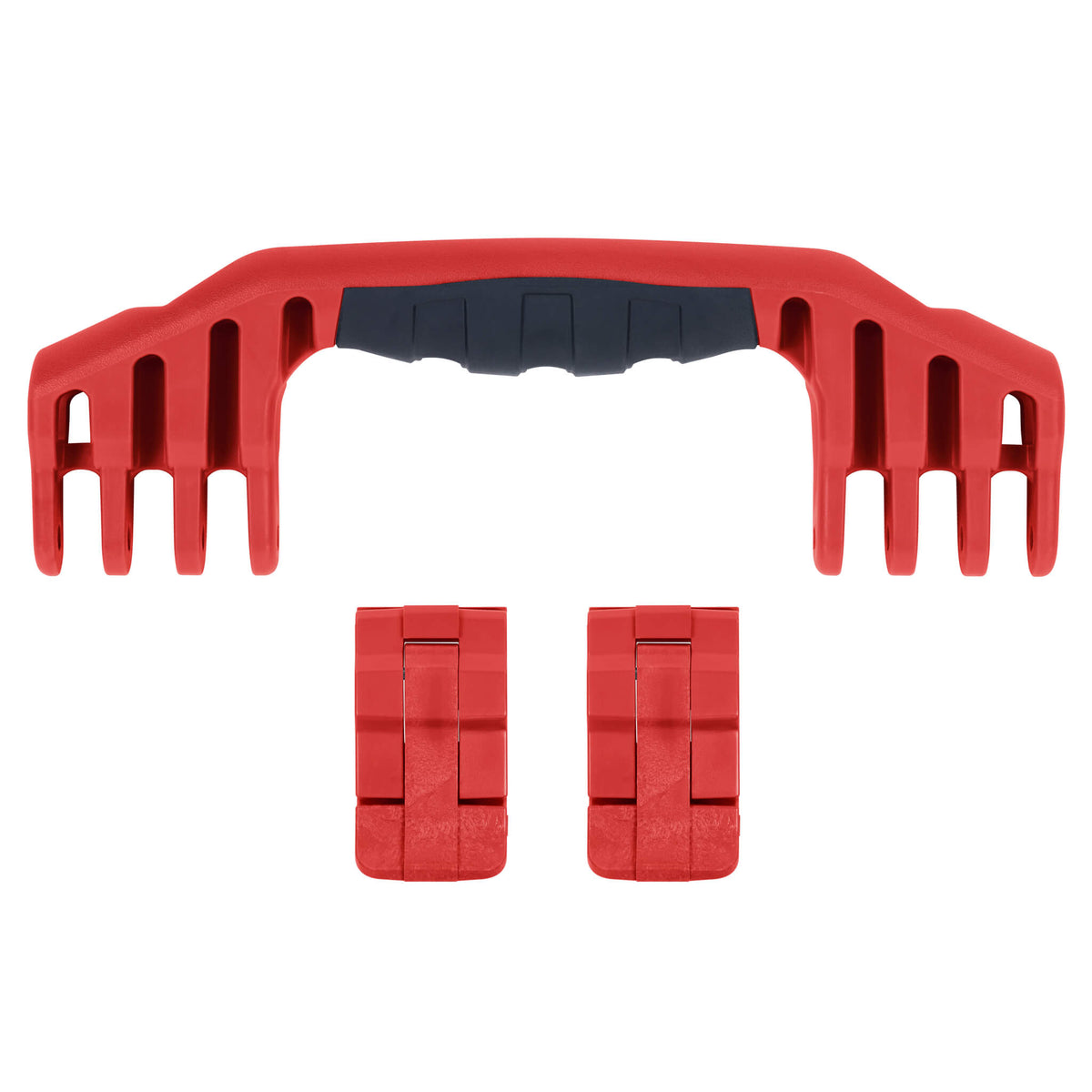Pelican 1550 Replacement Handle &amp; Latches, Red (Set of 1 Handle, 2 Standard Latches) -