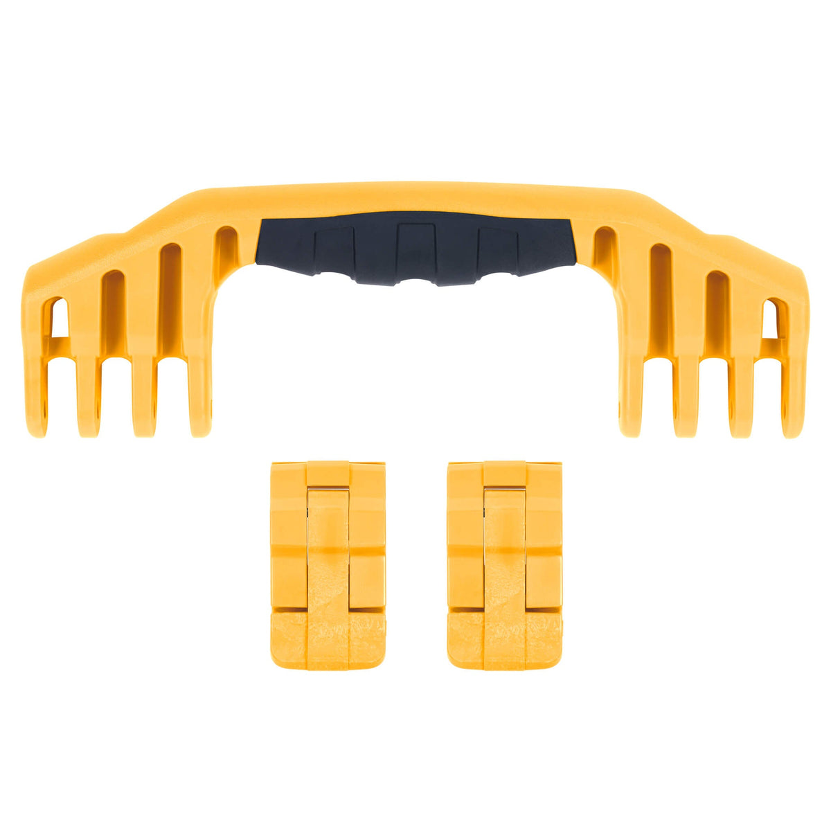 Pelican 1550 Replacement Handle &amp; Latches, Yellow (Set of 1 Handle, 2 Standard Latches) -