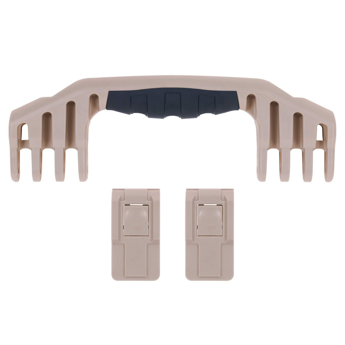 Pelican 1550 Replacement Handle &amp; Latch Set - Desert Tan (1 Handle, 2 Push-Button Latches) -