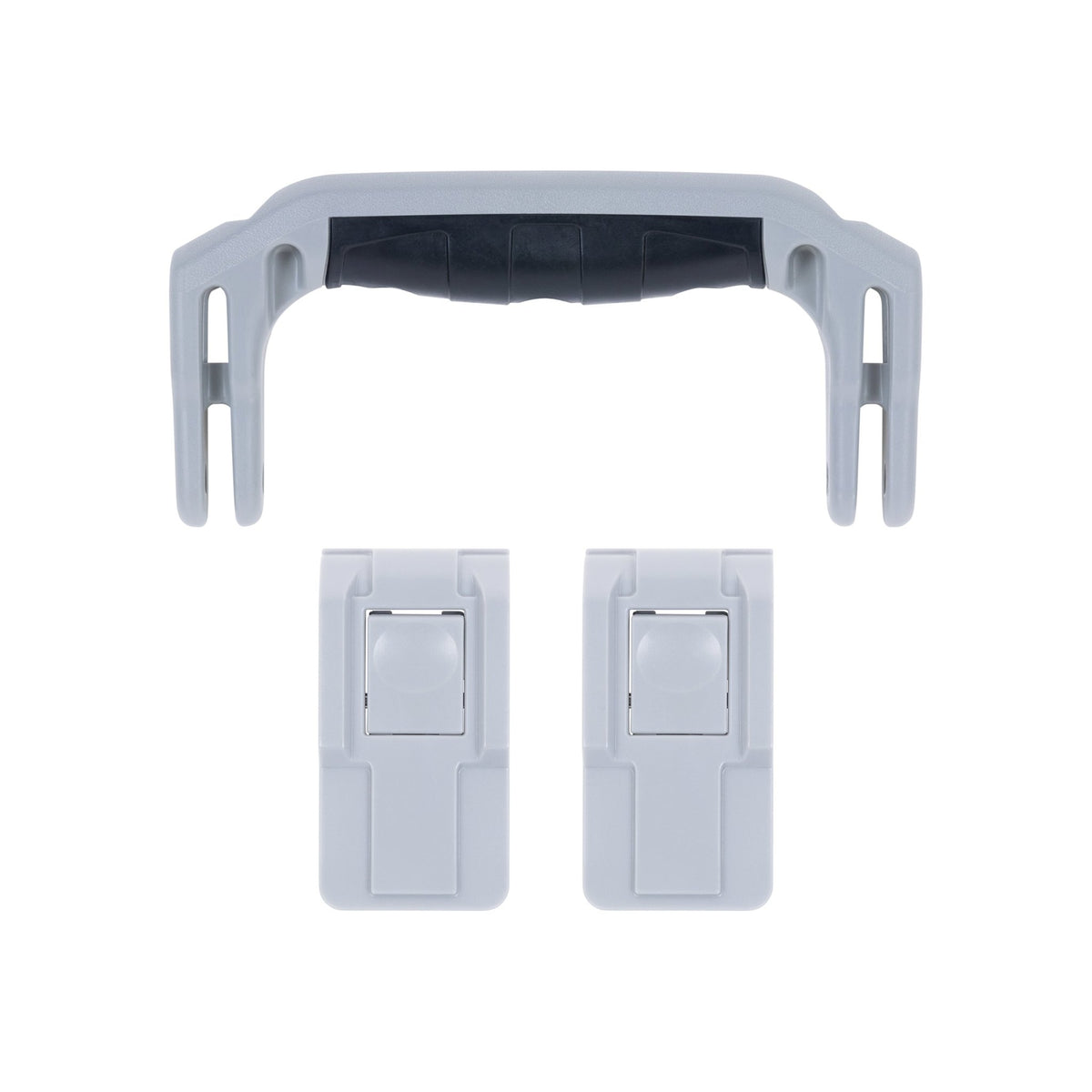 Pelican 1557 Air Replacement Handle &amp; Latch Set - Silver (1 Handle, 2 Latches) -
