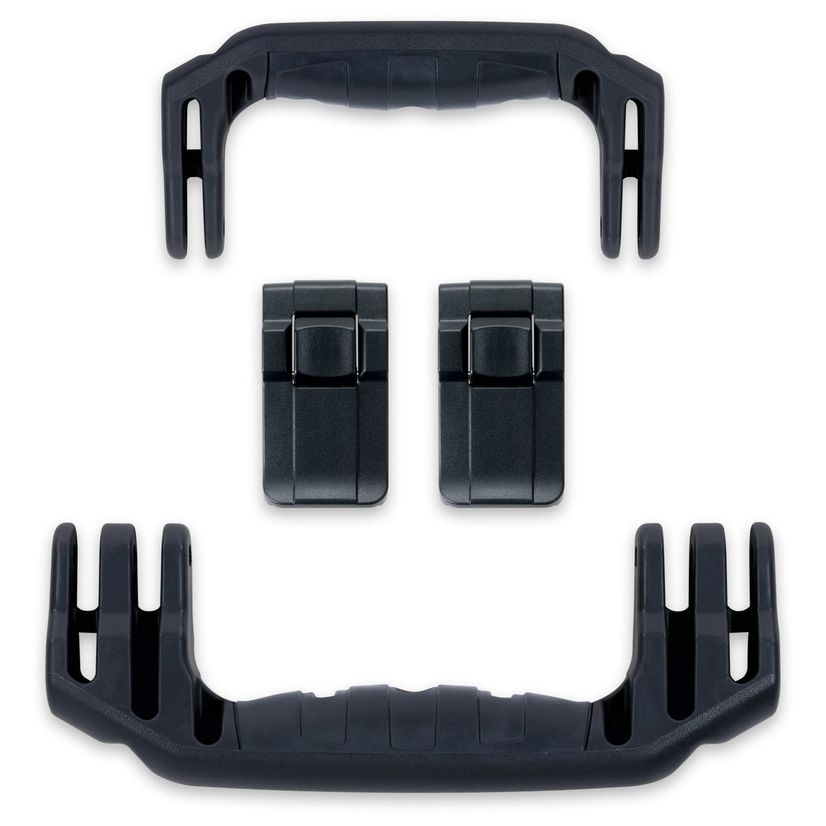 Pelican 1560 Handles &amp; Push-Button Latches Set - Black -