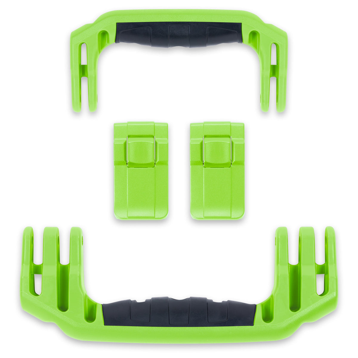 Pelican 1560 Handles &amp; Push-Button Latches Set - Lime Green