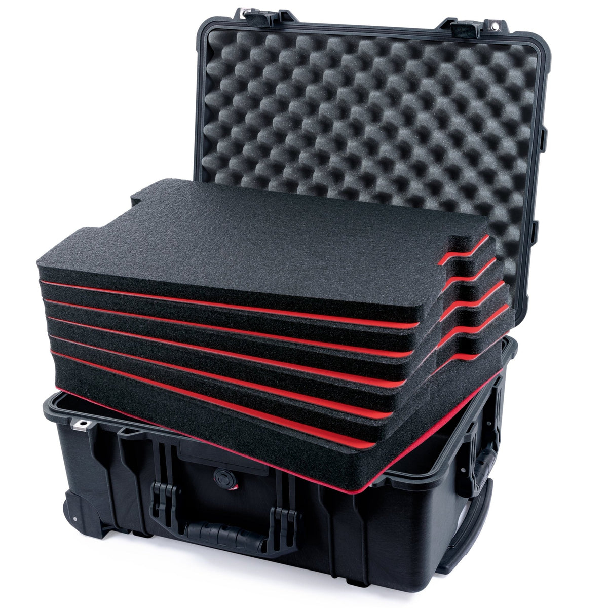 Pelican 1560 Case - Black - DIY Tool Foam Kit (6-Lyr) / Lid Foam