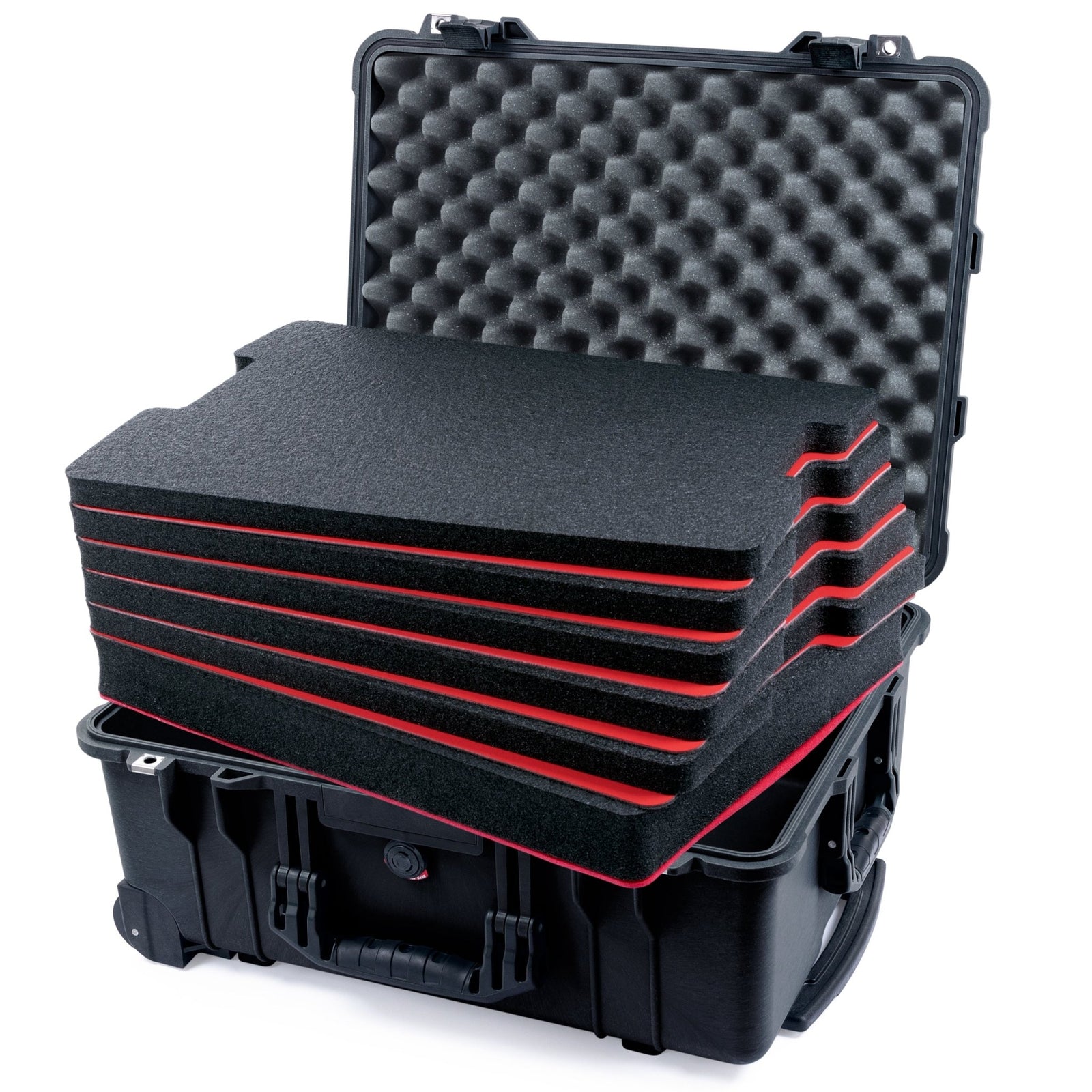 Pelican 1560 Case - Black - DIY Tool Foam Kit (6-Lyr) / Lid Foam