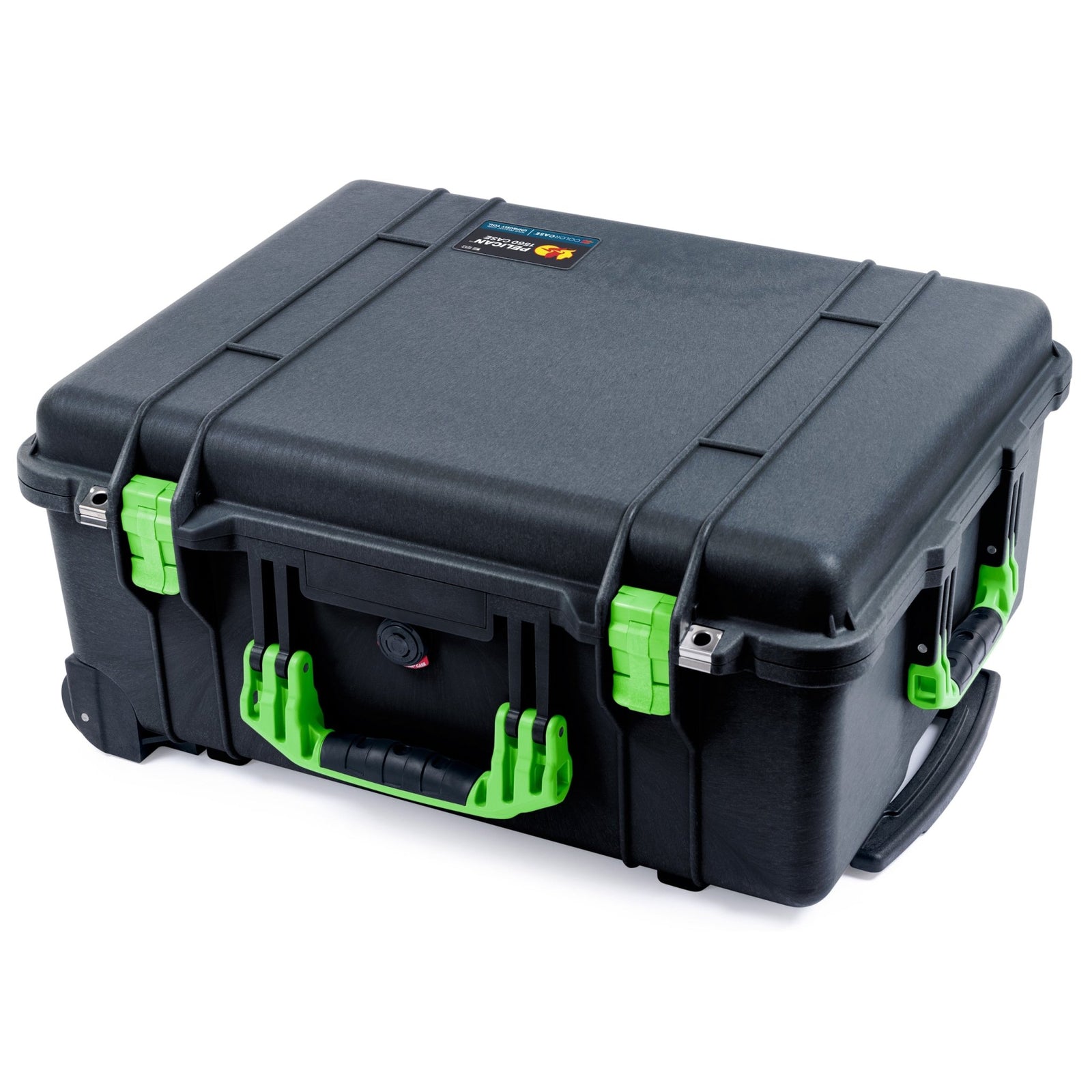 Pelican 1560 Case - Black & Lime Green - None (Case Only)
