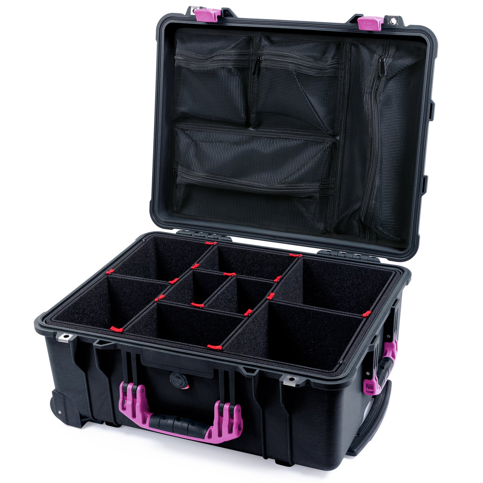 Pelican 1560 Case - Black & Magenta