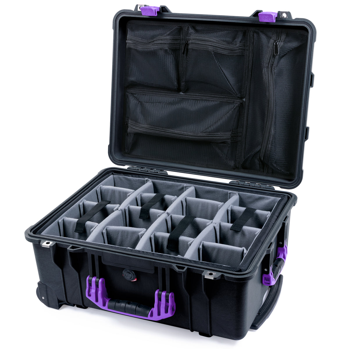 Pelican 1560 Case - Black & Purple