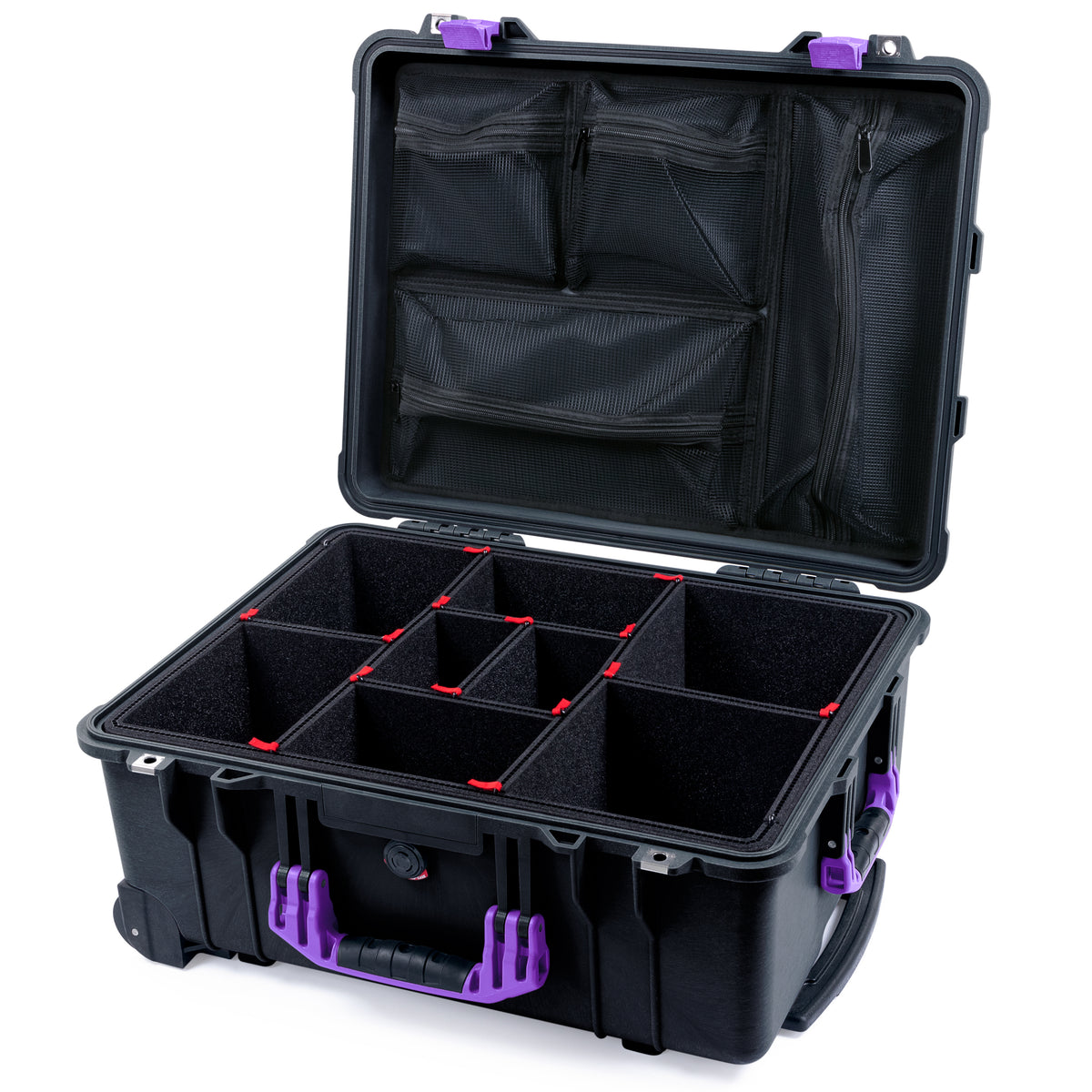 Pelican 1560 Case - Black & Purple