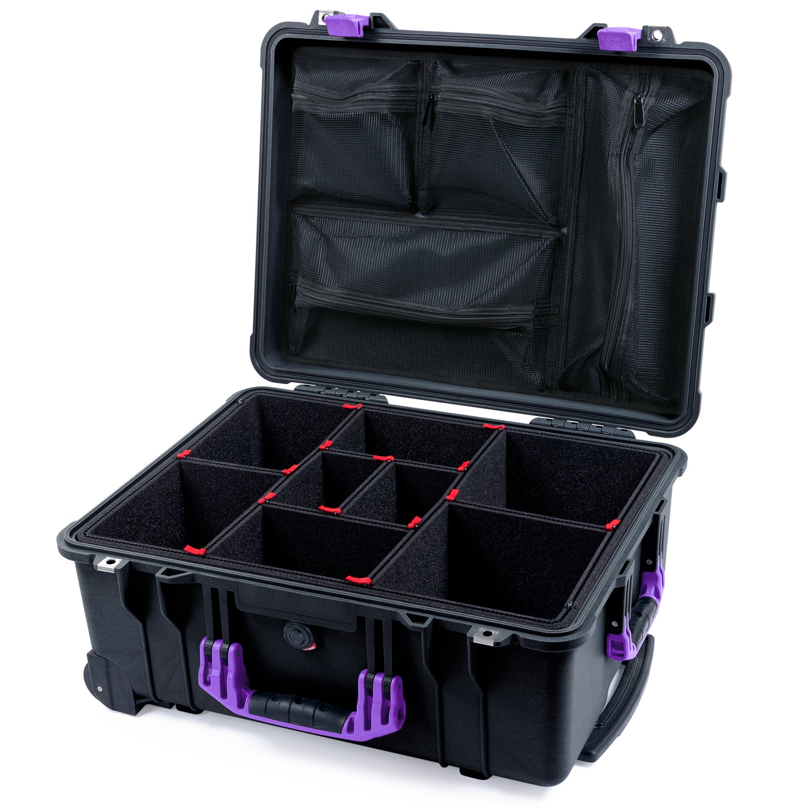 Pelican 1560 Case - Black & Purple