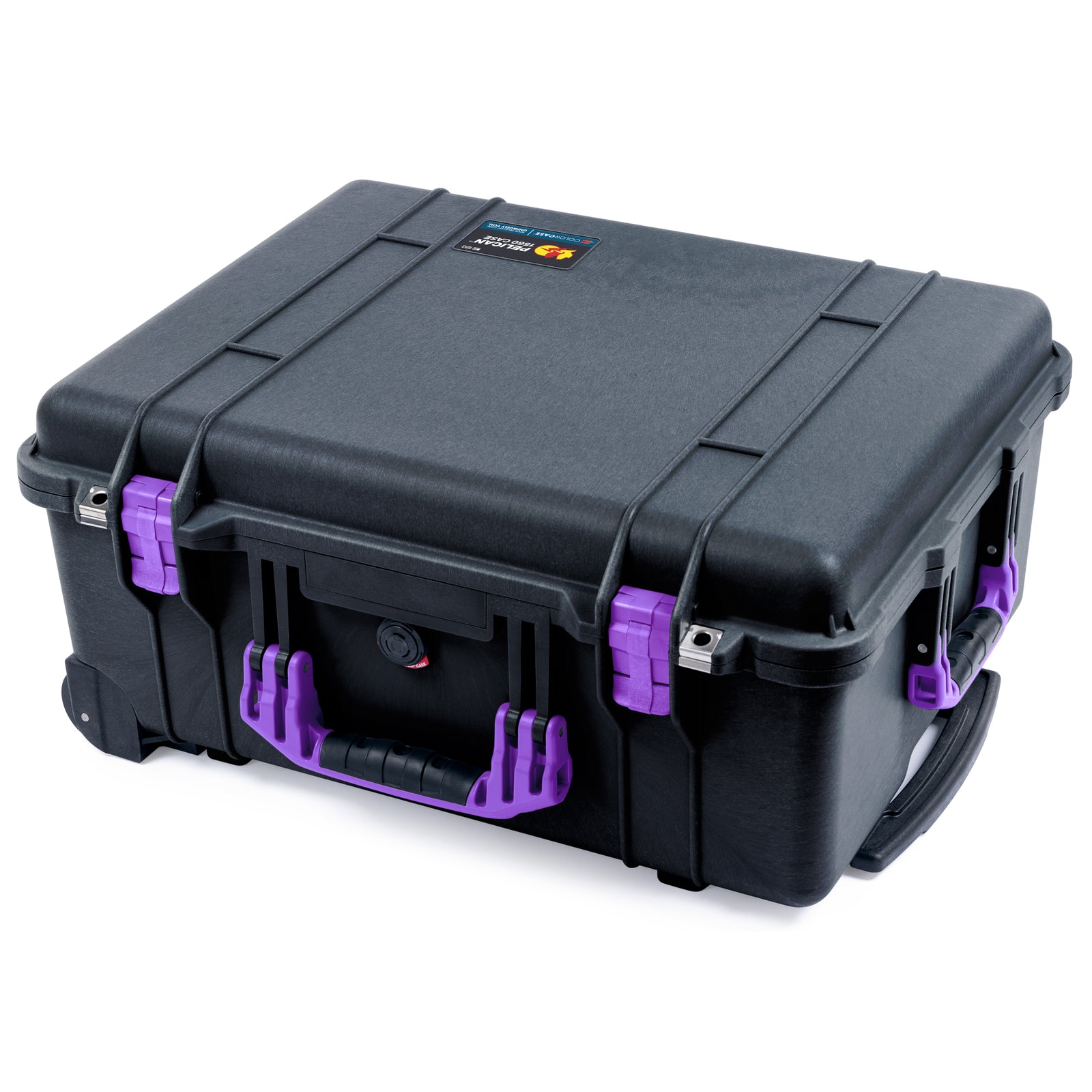 Pelican 1560 Case - Black & Purple