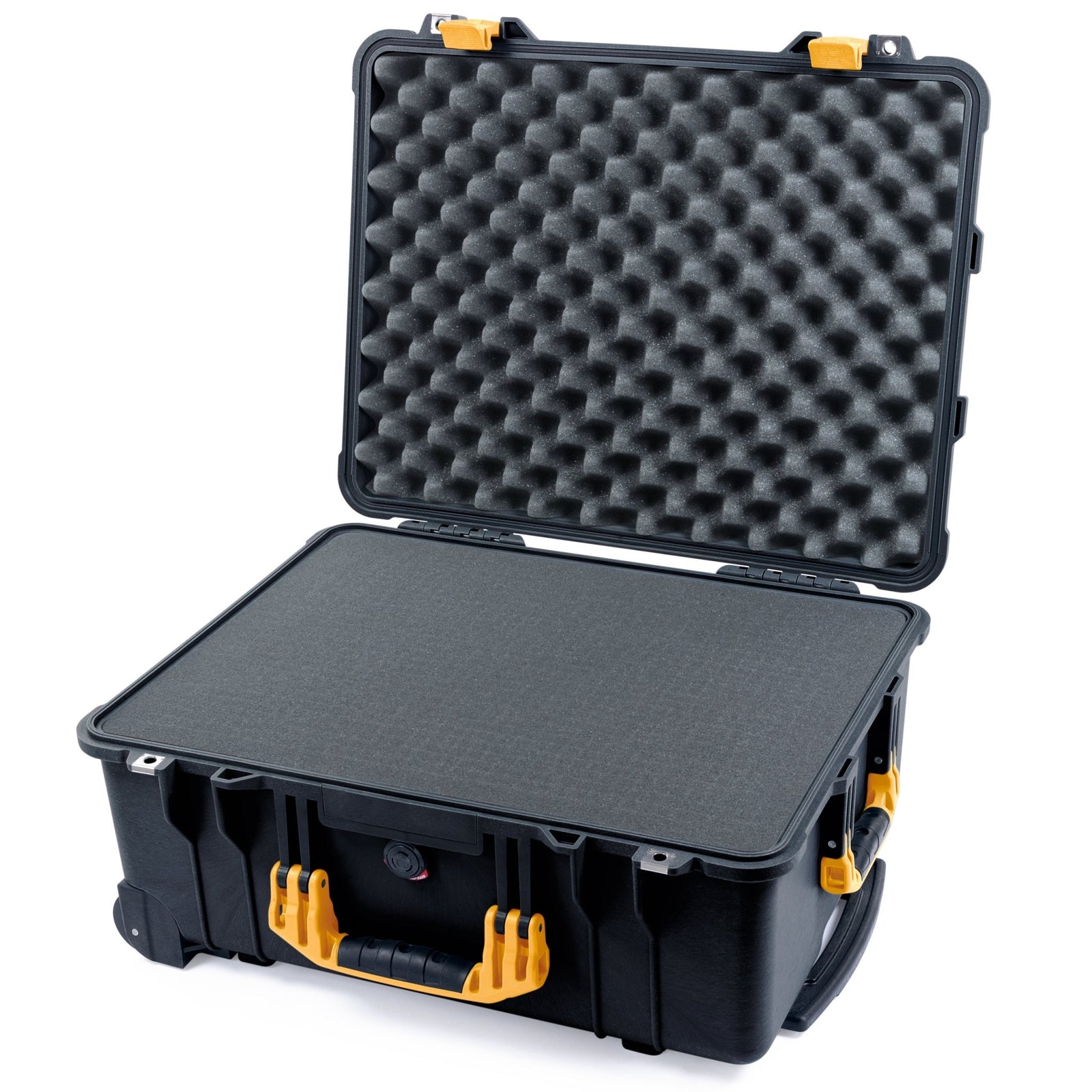Pelican 1560 Case - Black & Yellow - Pick & Pluck Foam / Lid Foam