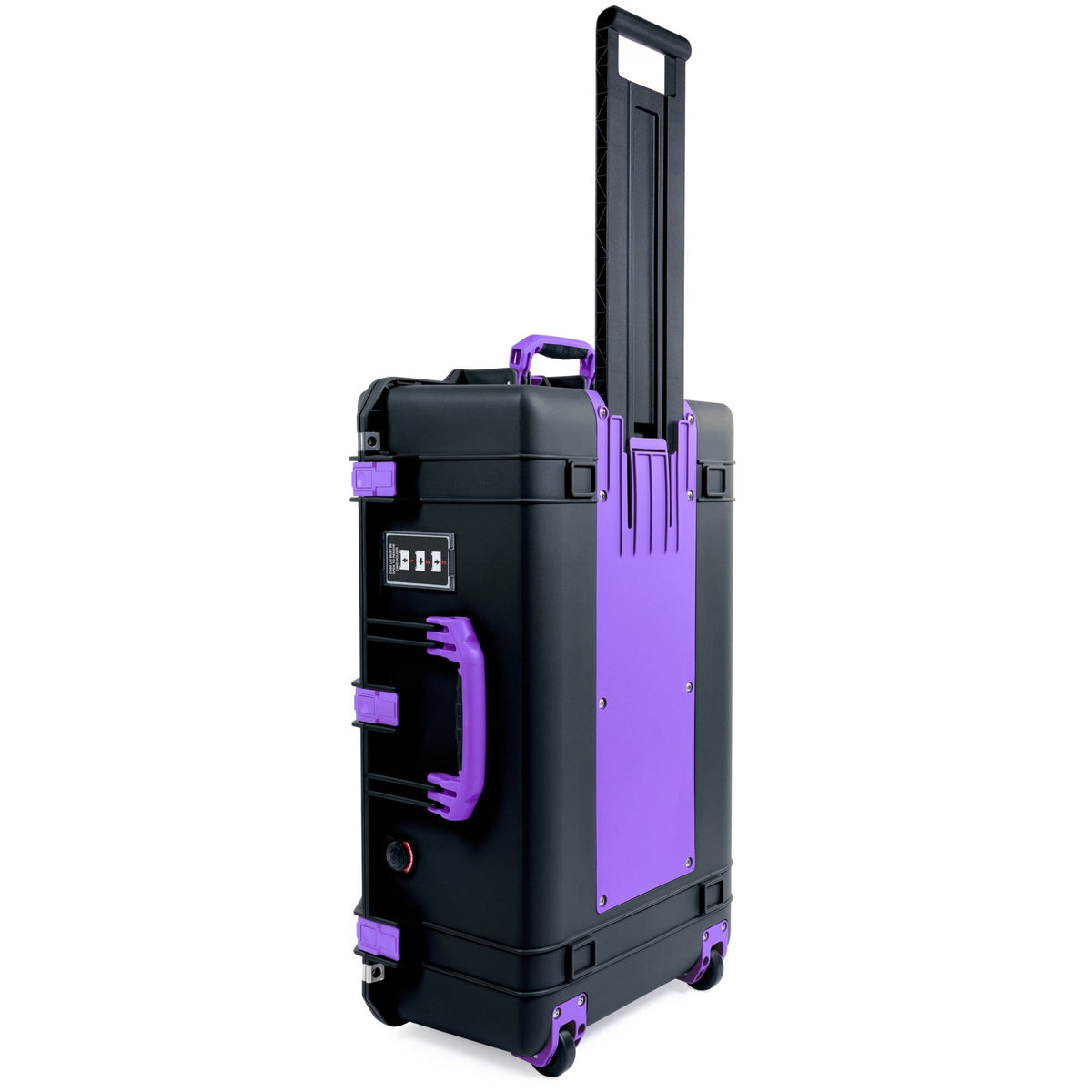 Pelican 1595 Air Case - Black &amp; Purple Trolley - Empty