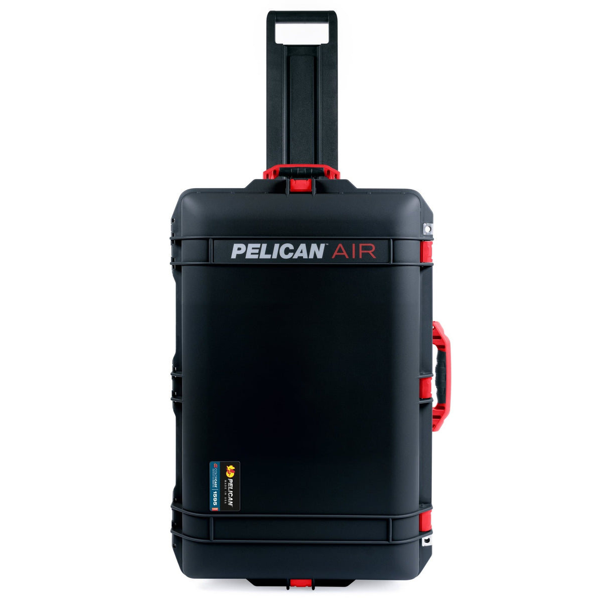 Pelican 1595 Air Case - Black & Red Trolley - Empty