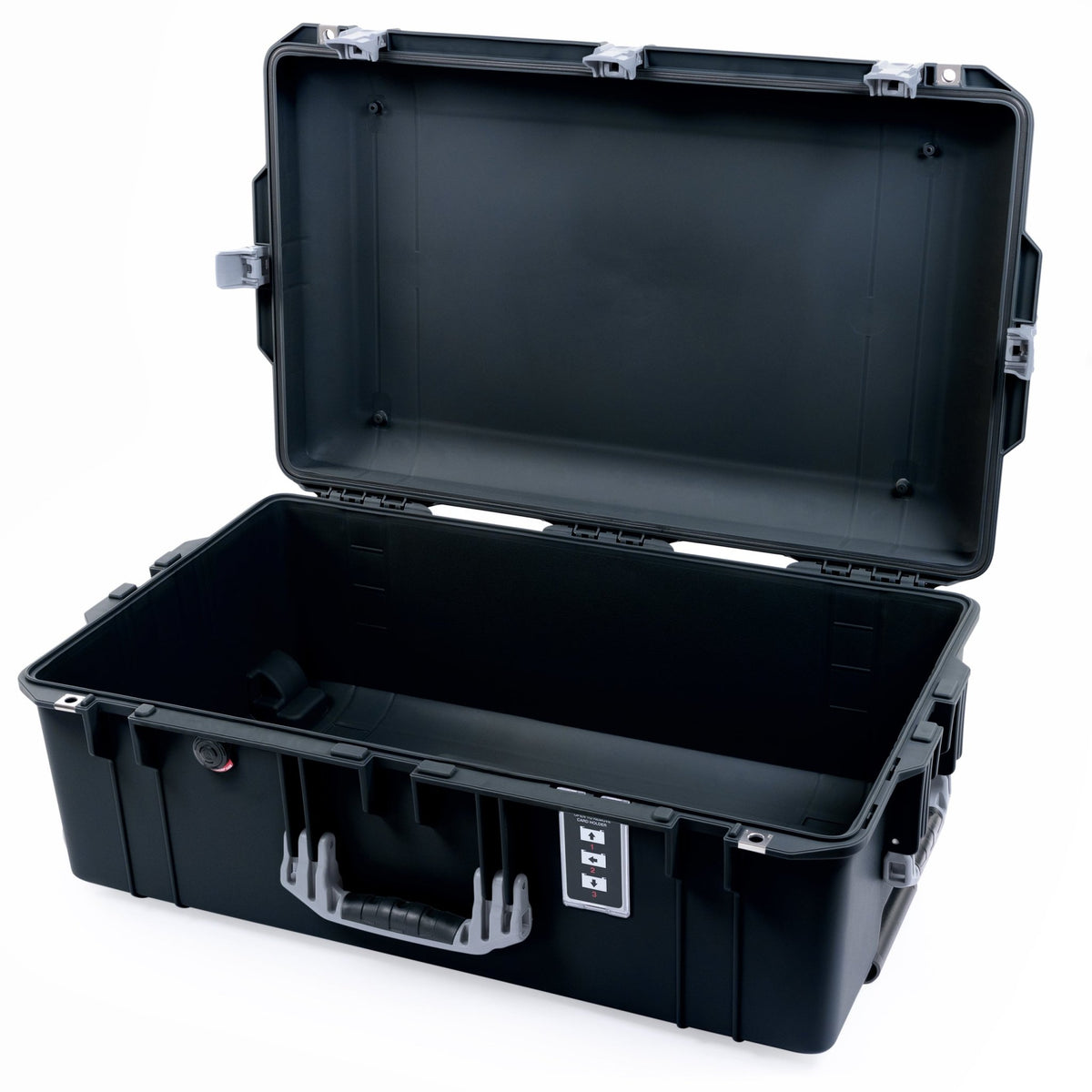 Pelican 1595 Air Case - Black & Silver Trolley - Empty