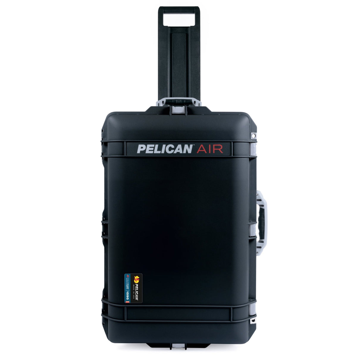 Pelican 1595 Air Case - Black & Silver Trolley - Empty