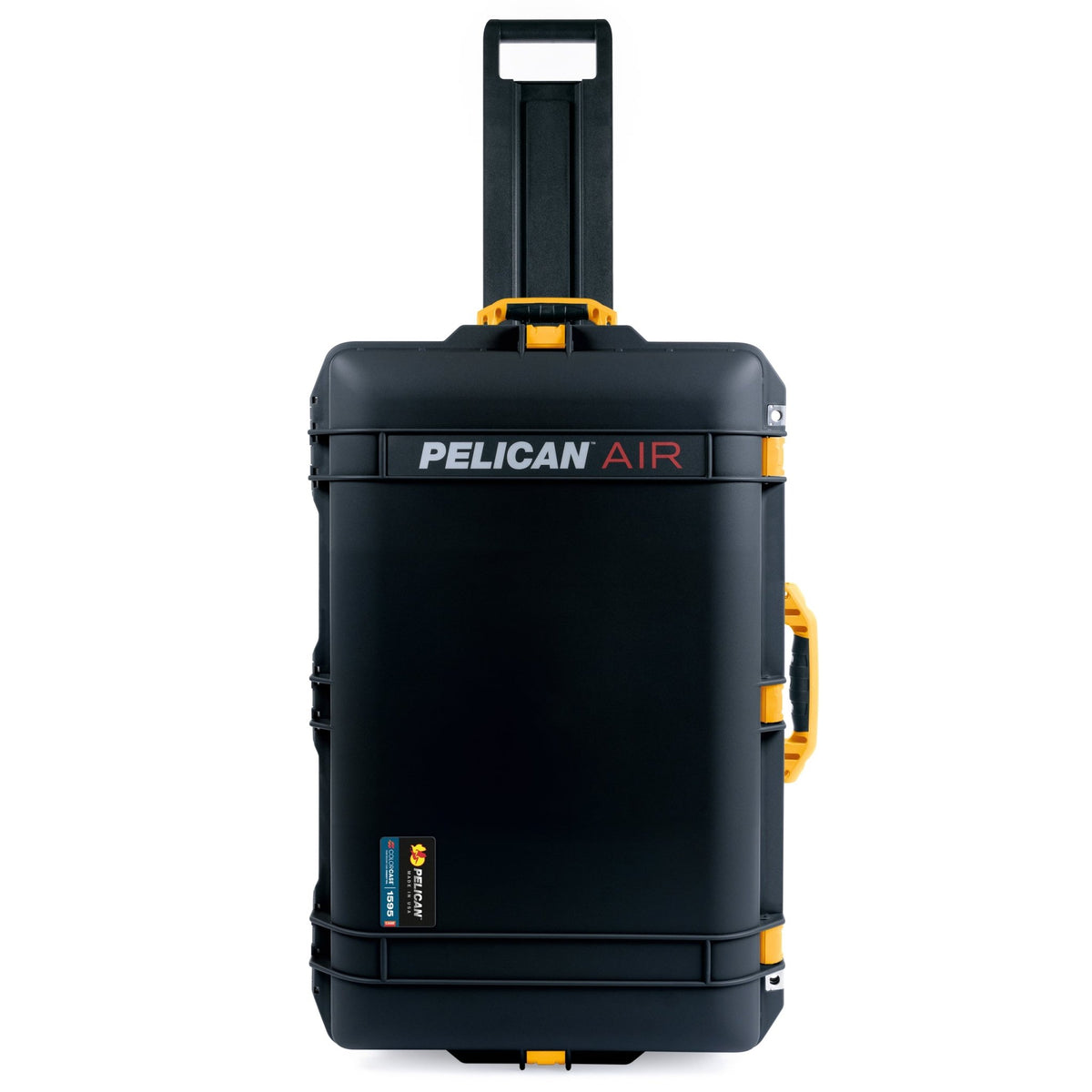 Pelican 1595 Air Case - Black & Yellow Trolley - Empty